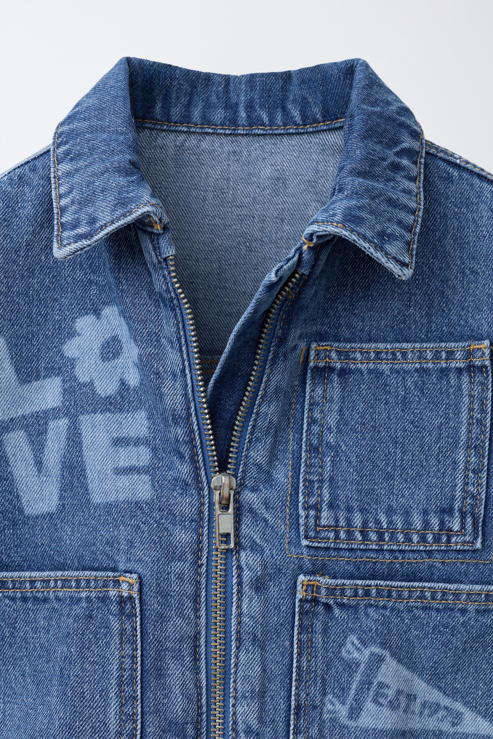 PRINTED DENIM JACKET